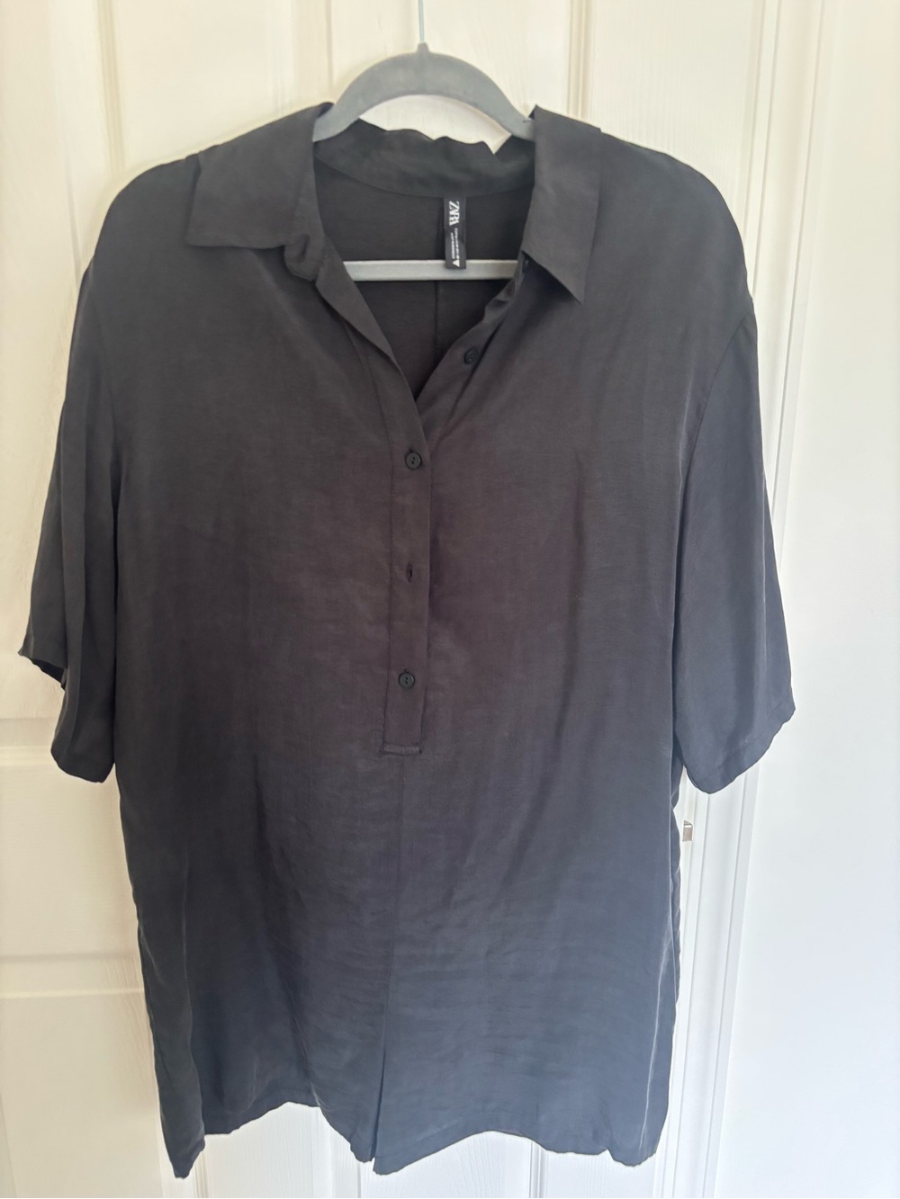 ZARA Black Silk Like Romper